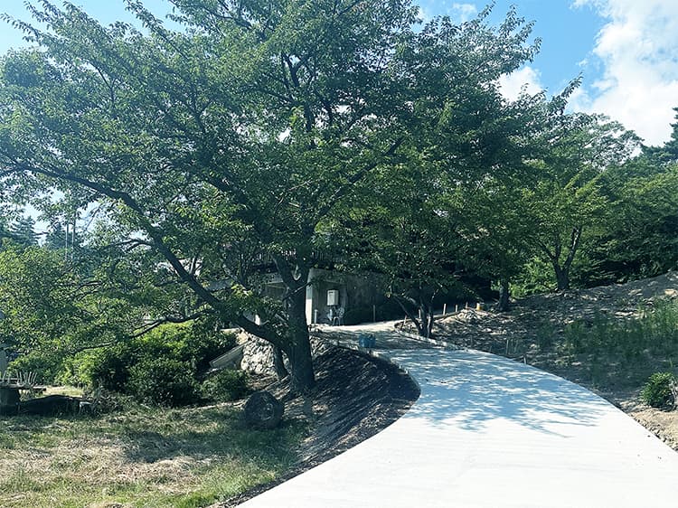 キャンプ場へのアプローチ